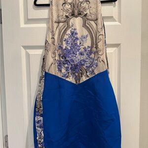 Roberto Cavalli Cream and Brown Patterned Garment